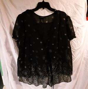 Lane Bryant Sheer Top with attached Cami Sz 26/28